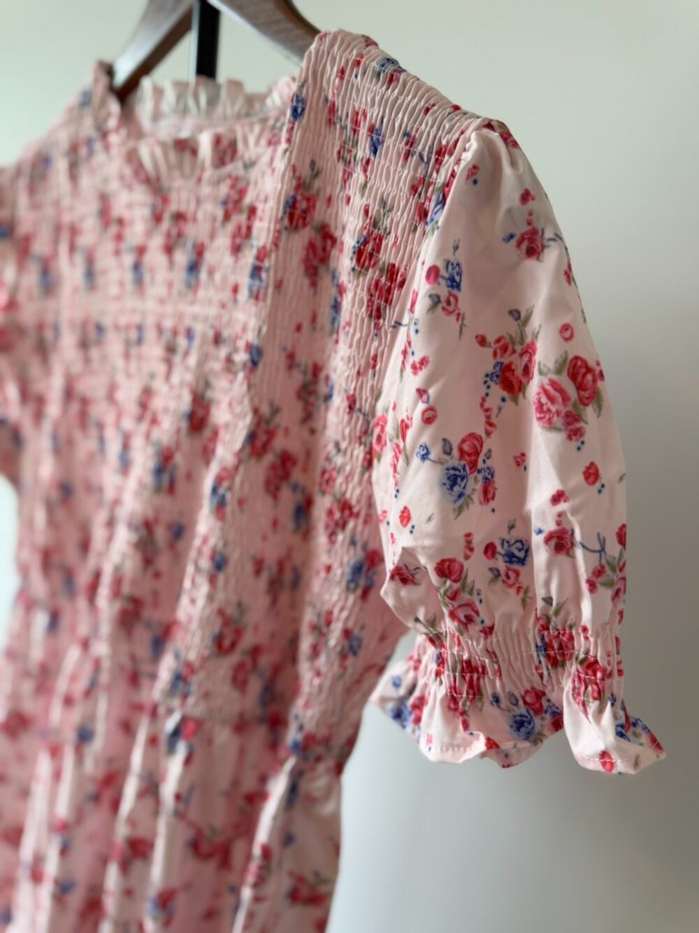 Petallush Pink Floral Smocked Midi Dress XL NWT - Picture 5 of 10